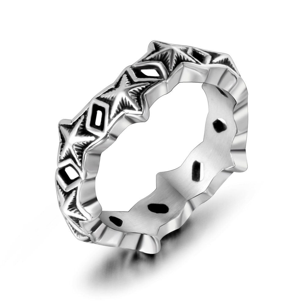 Wholesale Five-pointed star thin ring